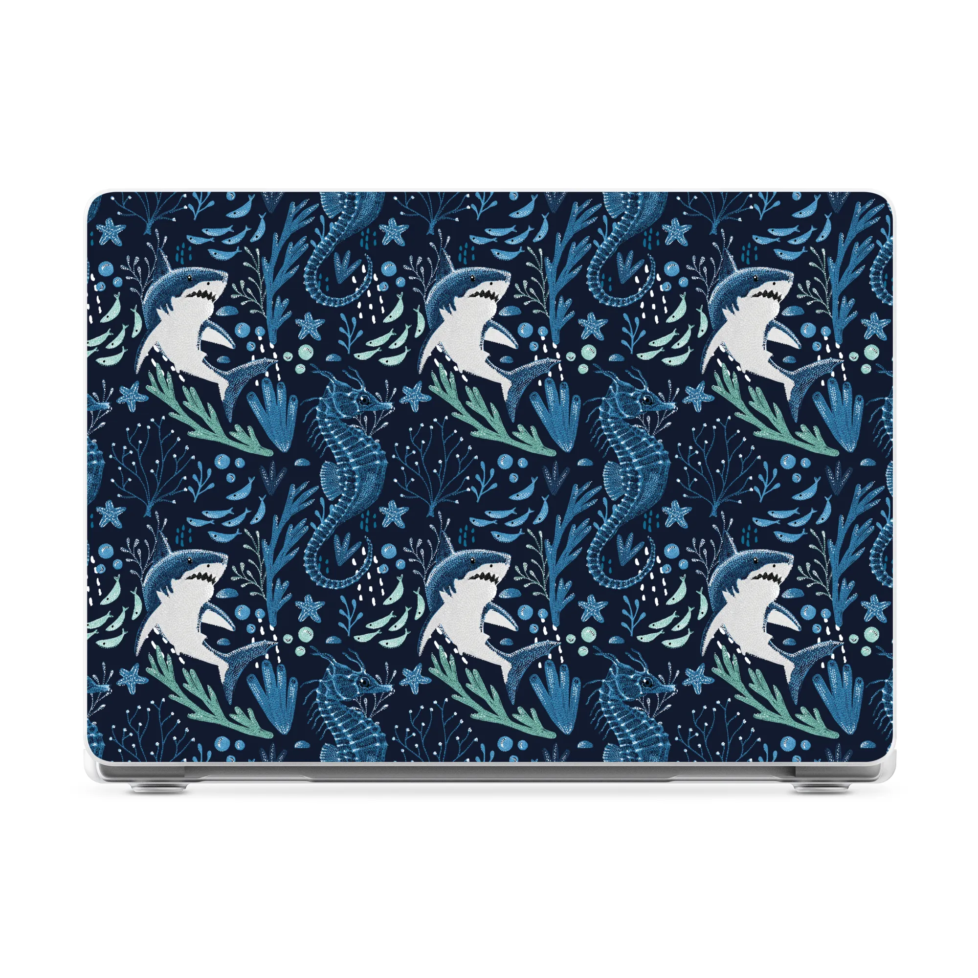 Midnight Reef | Shark Print Laptop Shell